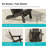 Folding Adirondack Chair with Retractable Ottoman & Cup Holder, 3-Position Adjustable for Patio, All-Weather Outdoor Seating-597869649