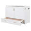 Lit escamotable Murphy avec tiroir et ensemble de prises et ports USB, structure de poulie, cadre de lit-974788444-974788445