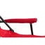 Chaise de camping rouge avec porte-gobelet, limite de poids de 250 lb, pliable pour plus de commodité, extérieur, jardin, patio, capacité extérieure robuste, cadre de camping, utilisation