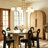 6- Light Glass Bubble Semi Flush Mount
