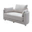 Canapé-lit pliable, canapé-lit de plancher, multifonctionnel, lit circulaire, canapé futon réglable, canapé-lit pliant, double, pour balcon, salon, canapé assis et dormant, beige, 2 couleurs