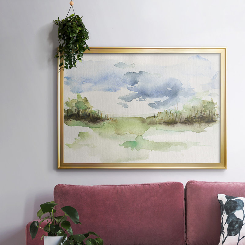«Brush Thickets I», reproduction d'art sur toile, Or, H 18 po x l 26 po x P 1,5 po