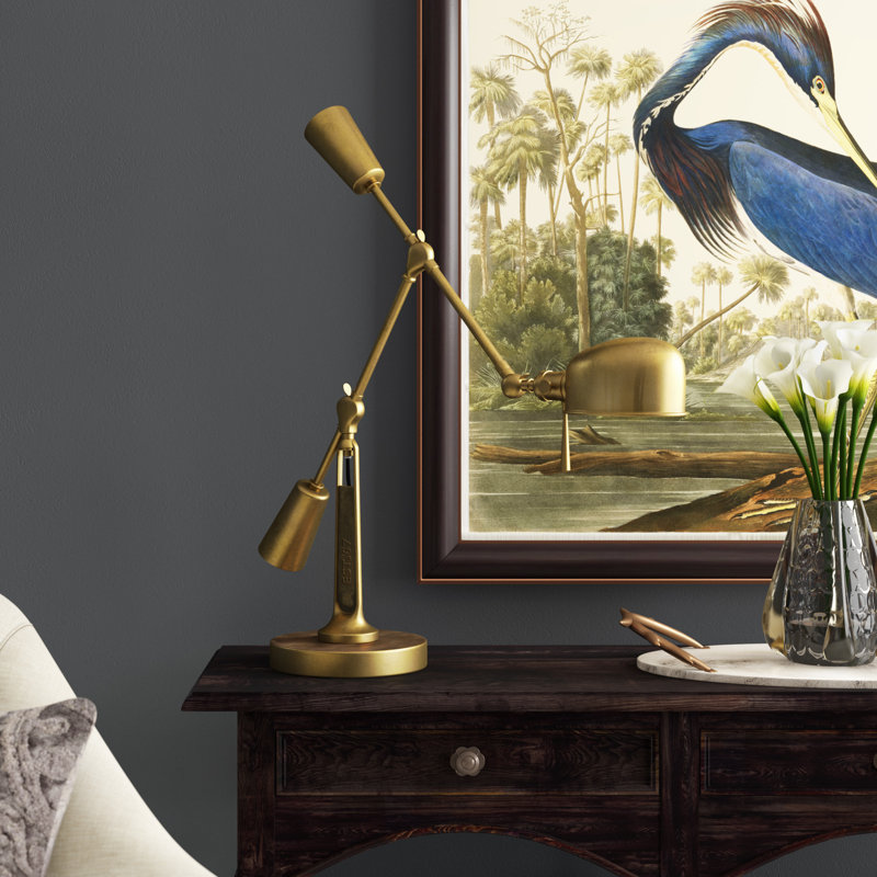 Ralph Lauren '67 Boom Arm Desk Lamp, Natural Brass