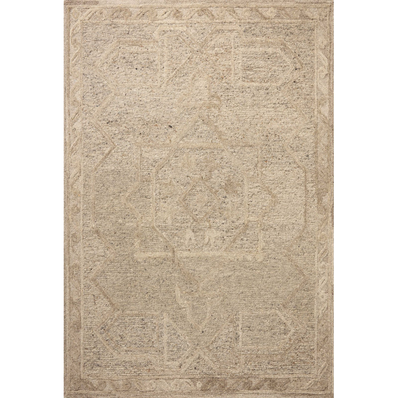 Kaydenn Stone / Sand Area Rug, Rectangle 7'9" x 9'9"