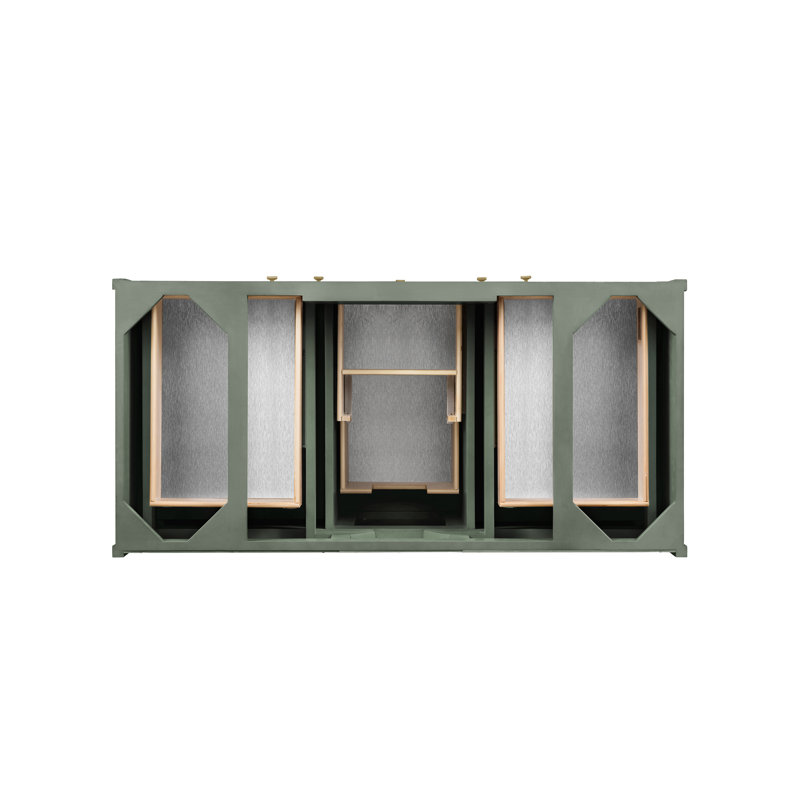 Chicago 48'' W Single Vanity, Smokey Celadon, Eternal Jasmine Pearl
