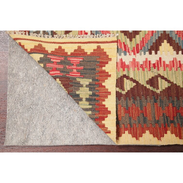 Geometric 3x4 Colorful Reversible Kilim Kelim Foyer Size Rug Flatweave  Carpet