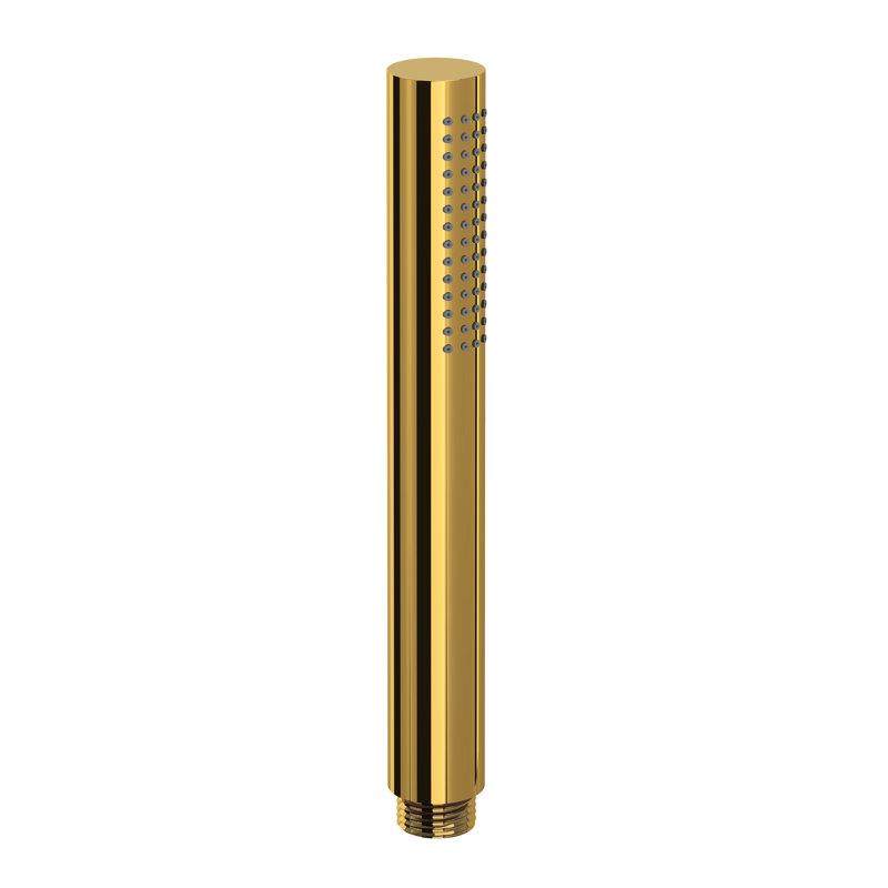 Perrin & Rowe 1" Single Function Handshower, Unlacquered Brass