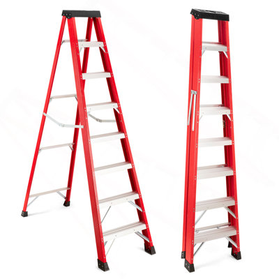 Fiberglass Ladder, 330 Lb Load Capacity