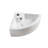 Elanti 12.25'' White Porcelain Specialty Bathroom Sink with Overflow