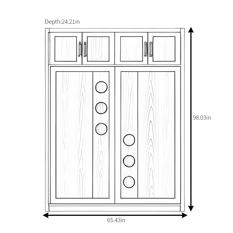 Garde-robe moderne et simple