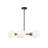 Caseville 5 - Light Glass Dimmable Sputnik Modern Linear Chandelier