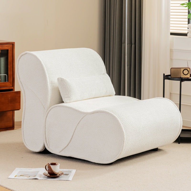 Fauteuil inclinable Soft Velvet, Tissu beige