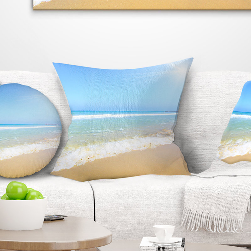 Oreiller en mer de mer de soleil au-tropical, 16 po x 1 po