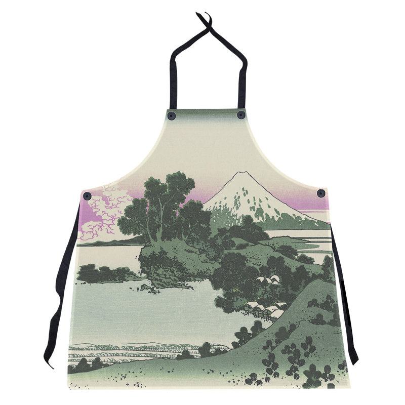Bib Apron, Green/Pink