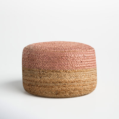 Teele 18" Wide Round Pouf Ottoman