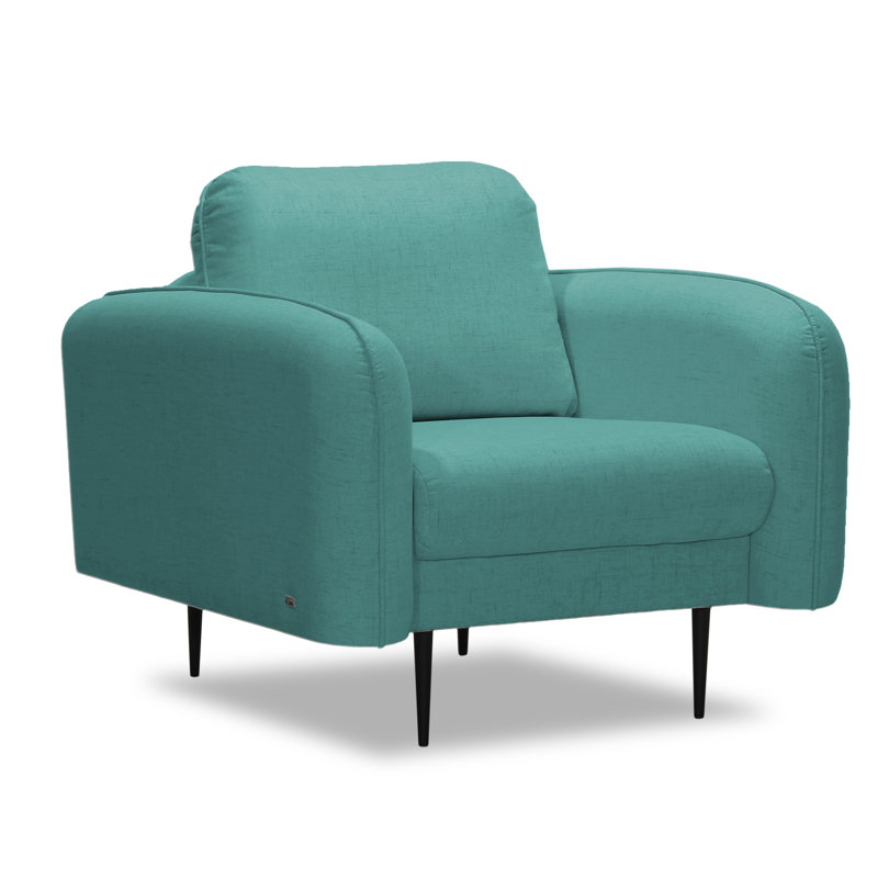 Natalie Upholstered Armchair, Ontario Turquoise