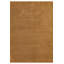 Taeler Washable Modern Living Room Rug Polyester Plain Indoor Area Rug with Low Pile - Anti-Slip Felt Backing Carpet Bedroom-Hallway, Gold-1267490442