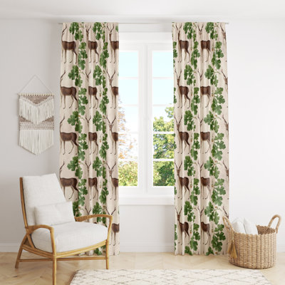Semi Sheer Curtain Pair