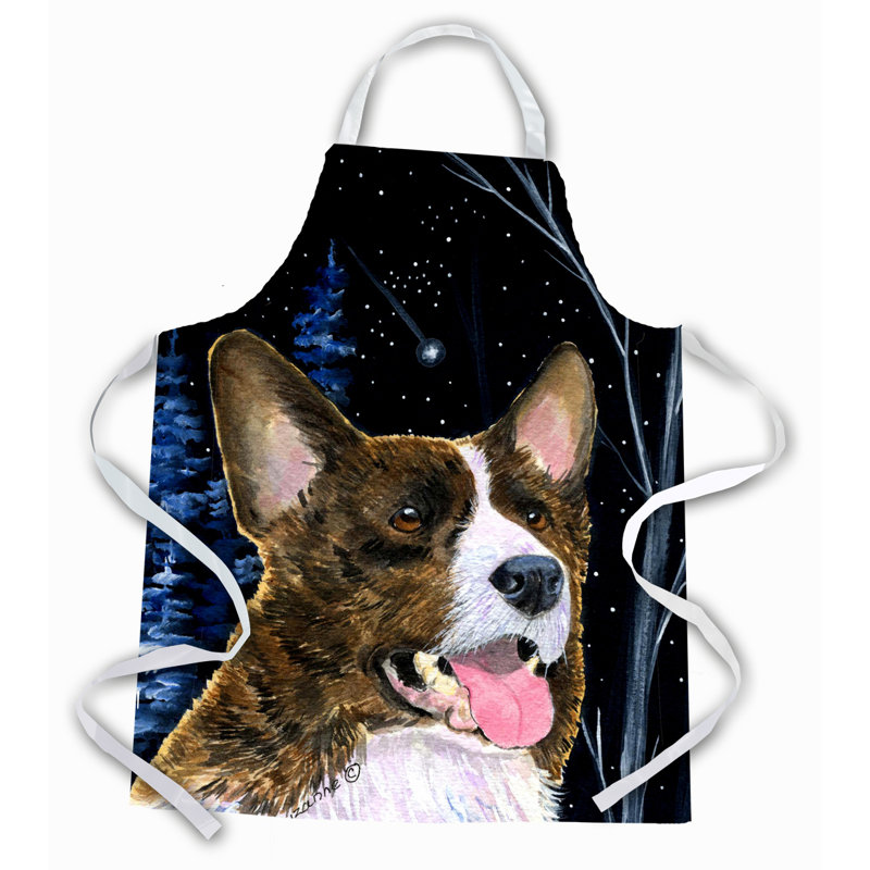Tablier corgi starry night