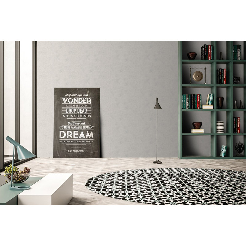Rouleau de papier peint Mihalis, Gris / Blanc, L 33 pi x l 20 po