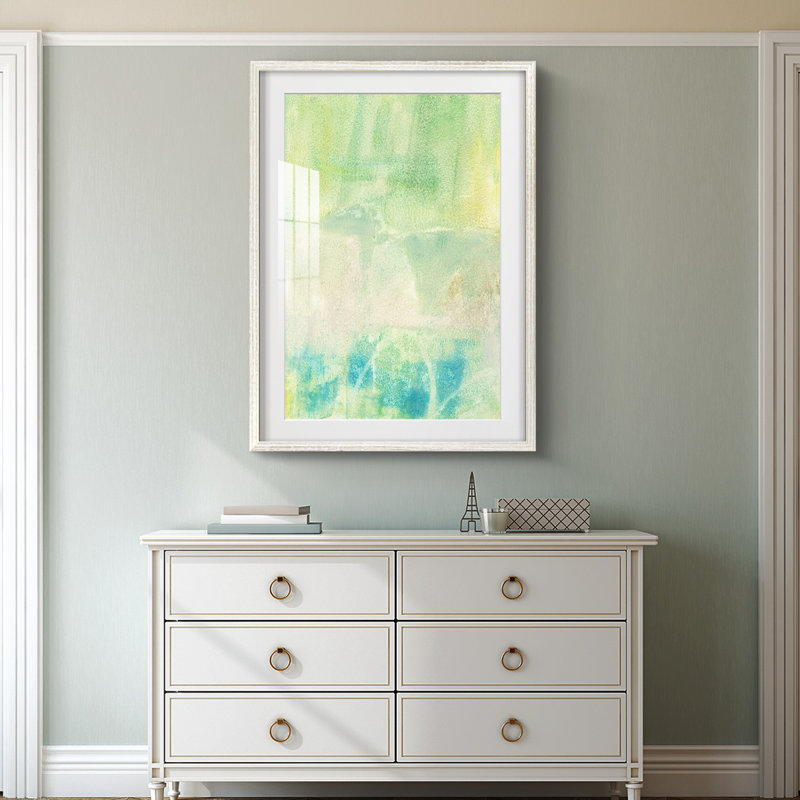 Serus I -Framed Print, 28.5" H x 20.5" W, White
