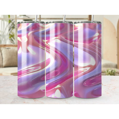 Choose Handmade Tumblers 591 mL Vacuum Insulated Stainless Steel (18/8) Travel Tumbler with Straw