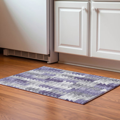 Premium Machine Washable Cerrito Purple Rug