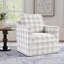 Fauteuil d'appoint pivotant à rayures 32,28 po-1152895772