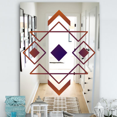 Miroir mural moderne à formes abstraites