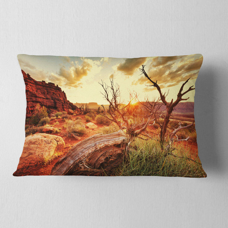 Coussin lombaire paysage d'automne