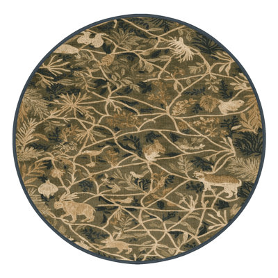 Machine Washable Nature Brown Area Rug