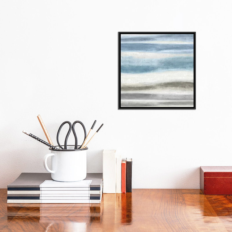 " Elevation I " by Jaden Blake, 12" H x 12" W x 1.5", Black Framed Canvas, No Mat