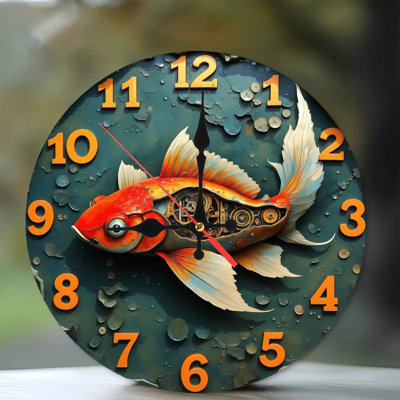 Horloge murale Goldfish