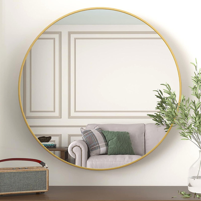 Miroir de salle de bain 36 po., Doré