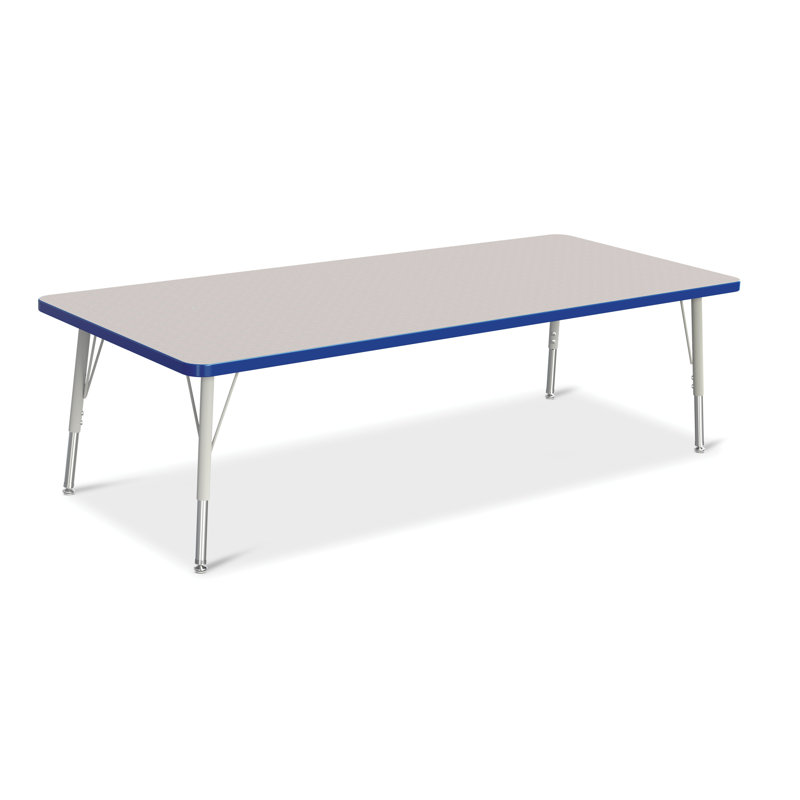 Tables d'activités Berries®, Élémentaire (15 po à 24 po), H 24 po x L 72 po x l 30 po, bleu
