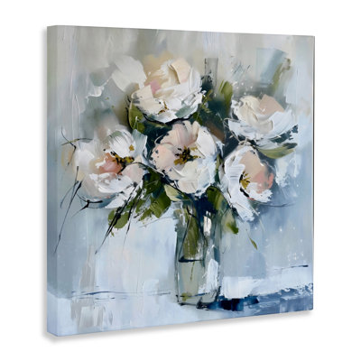Cottage Chic Modern Bouquet Canvas, design by LSR Creative Studio