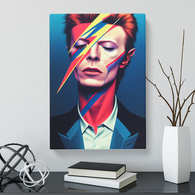David Bowie Portrait Vol.3 - Wrapped Canvas, 60cm H x 40cm W x 3cm D