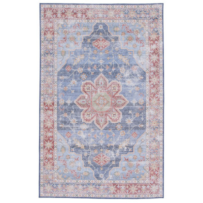 Tapis oriental bleu / rouille Deblois