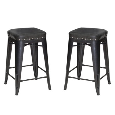 Tabouret en simili cuir Gennara