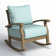Summerton Rocking Solid Wood Chair with Cushions