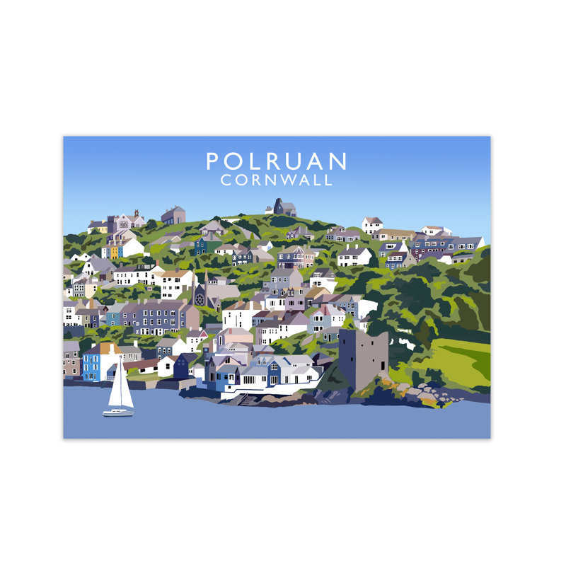 Polruan by Richard O'Neill - Print, 594 cm H x 814 cm W
