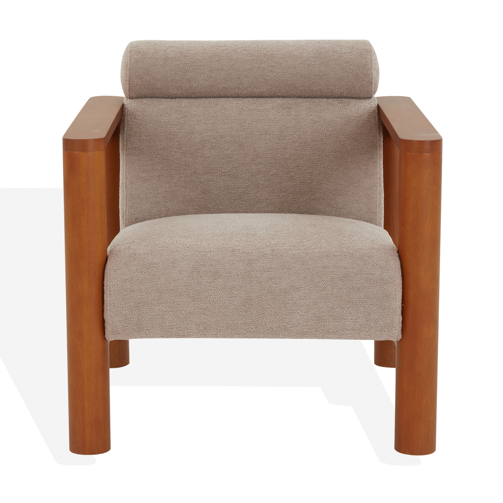Oak Boucle Armchair