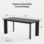Ensemble de table de salle à manger 67 po avec 4 chaises rembourrées-132042841-132042842-132432503
