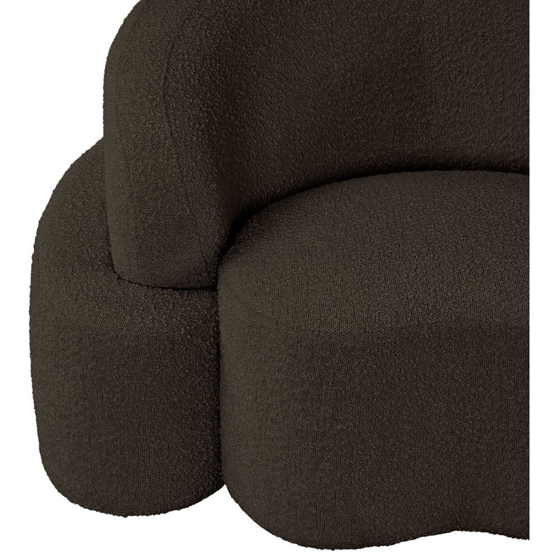 Ishawn Upholstered 90'' Sofa, Brown Boucle Fabric