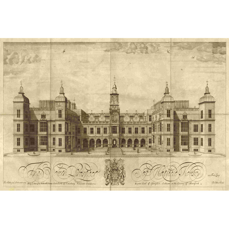 " Hatfield House " by Collins, 12" H x 18" W  
