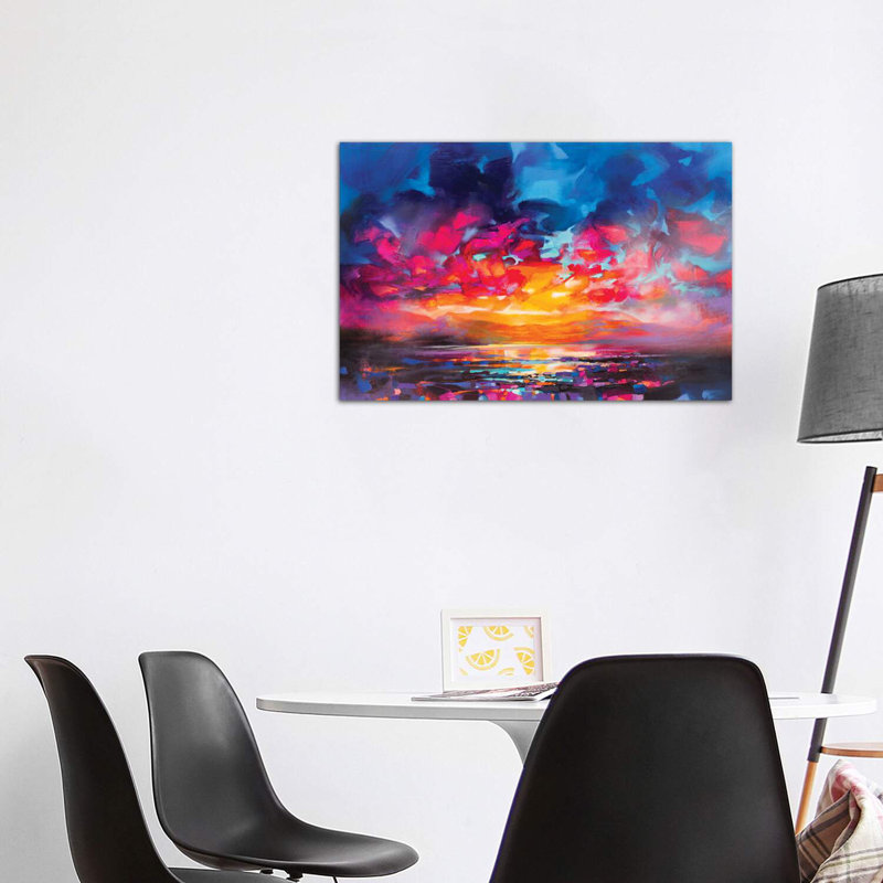 «Liquid Light V» par Scott Naismith - reproduction d'art, H 18 po x l 26 po x P 1,5 po, Toile tendue