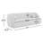 Ashunta 87'' Boucle Recessed Arm Sofa-318652888