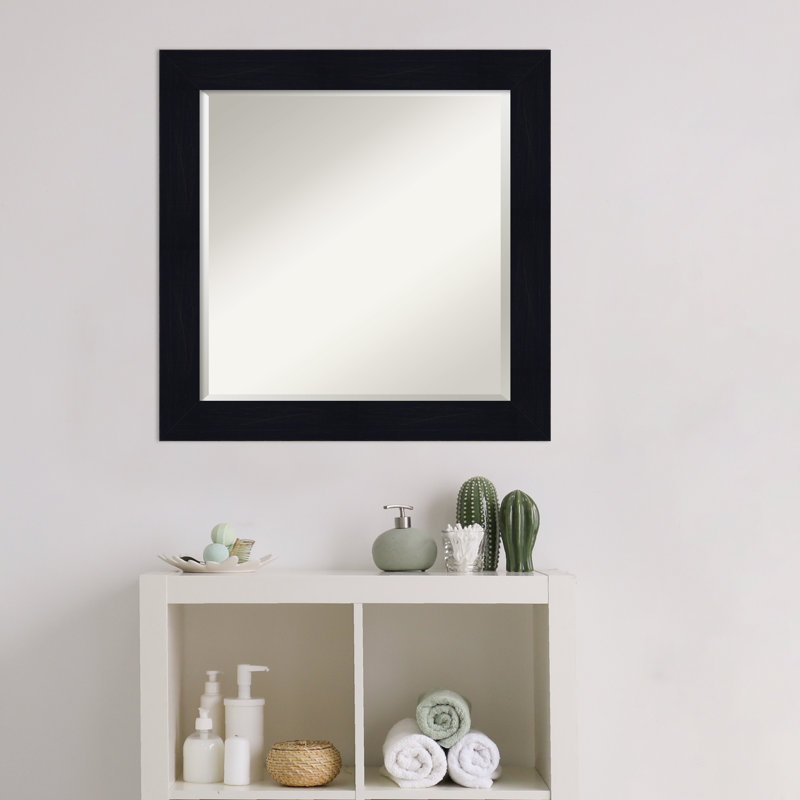 Prynne Flat Mirror, Navy, 24.25" H x 24.25" W