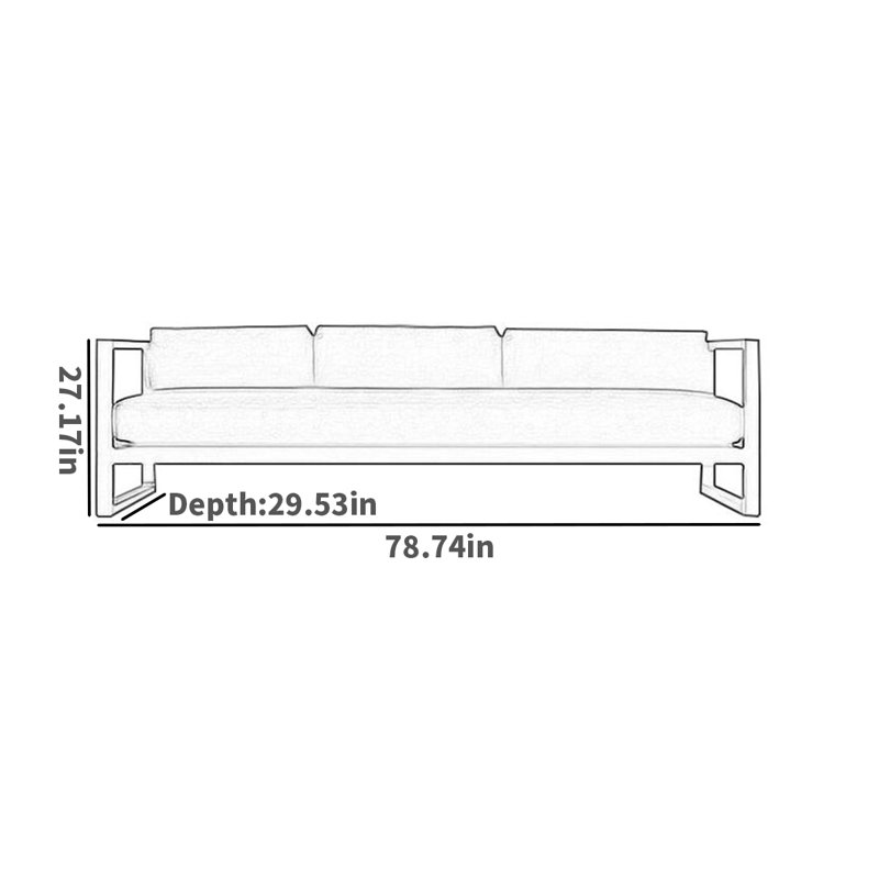 Canapé d'extérieur en aluminium pour terrasse