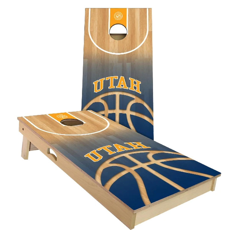 Ensemble de planche de basketball à thème 2 'x 4' avec étui de transport, Utah